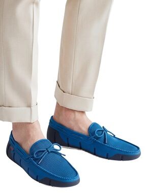 Swims Stride Lace Men's Loafer Blitz Blue Navy White Fleck Size 9